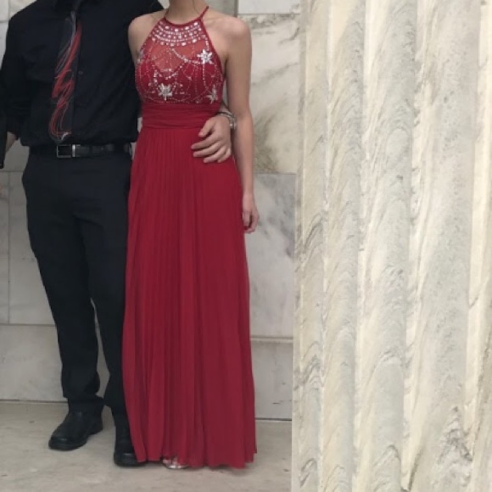 red dress